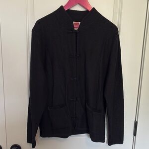 Vintage Wool Tally Ho Black Sweater
